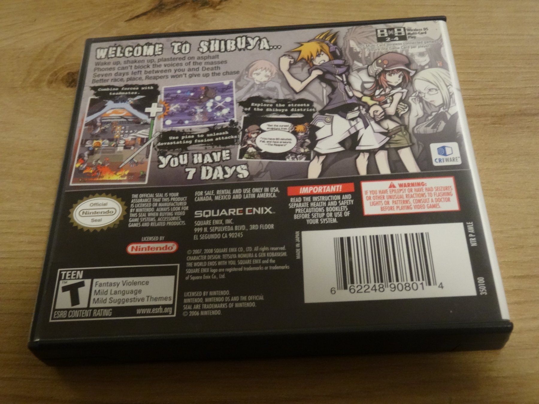 Nintendo Giochi: The World Ends With You DS USA-IMPORT – Usato da Olten venduto da Disc-Ausverkauf 2