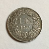 1877 1 Franken ss Silber