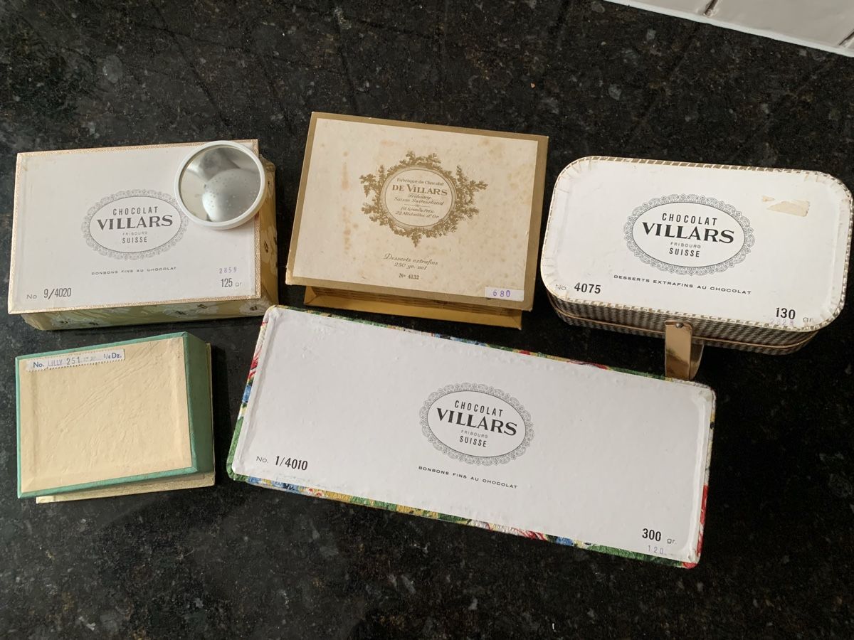 Altre Stoviglie: Vintage Villars Chocolat Verpackungen – Usato da Egg b. Zürich venduto da ohtannenbaum 2