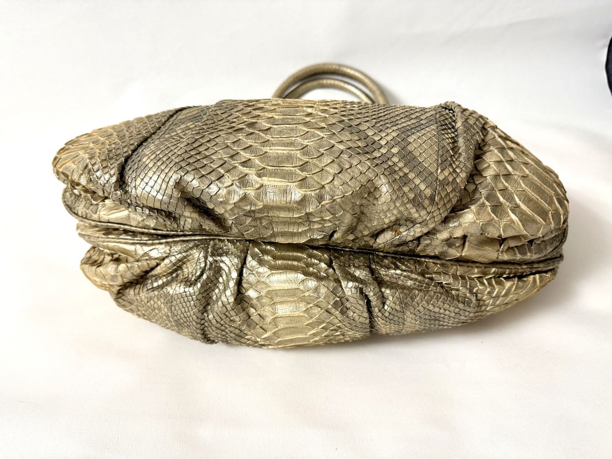 Borse da donna: Edle Zagliani Python Handtasche, echtes Leder, zeitlos elega – Usato da Zürich venduto da Nazerali8002 3
