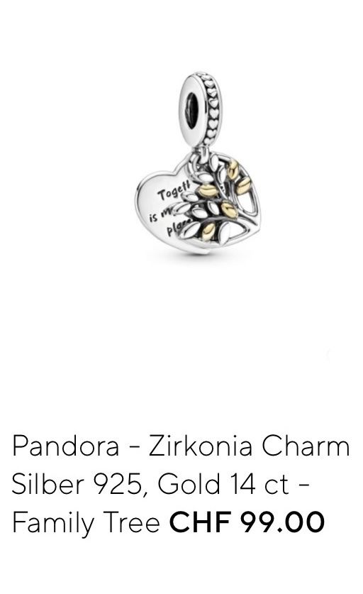 Pandora Ciondoli: Original Pandora Charm Bicolor Anhänger – Nuovo e nell'imballaggio originale da Rüfenacht BE venduto da Milena_1 1