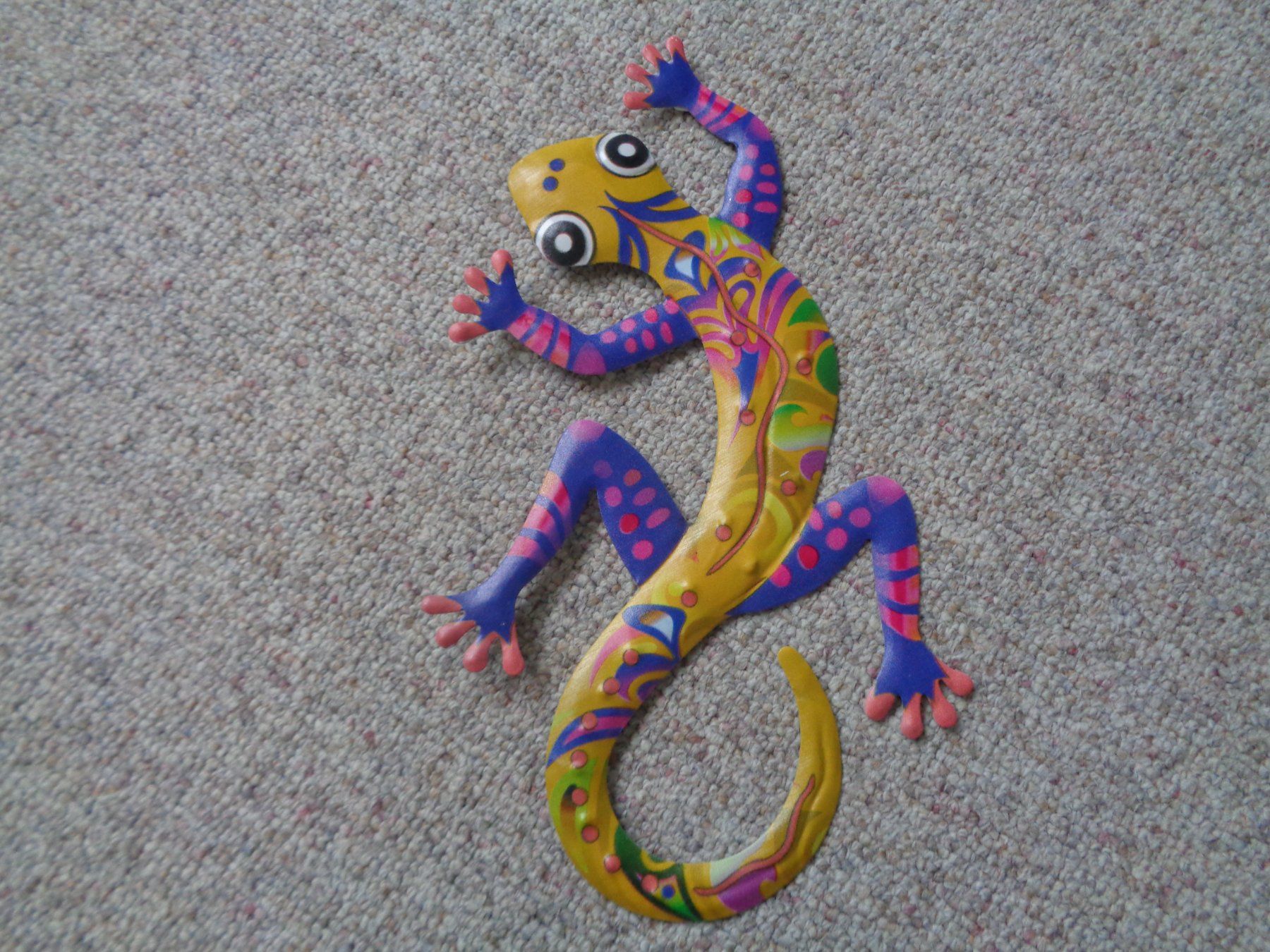 Figuren: Gecko farbig Metall (30 cm) – Neu und originalverpackt aus Langenbruck von Gumsi 2