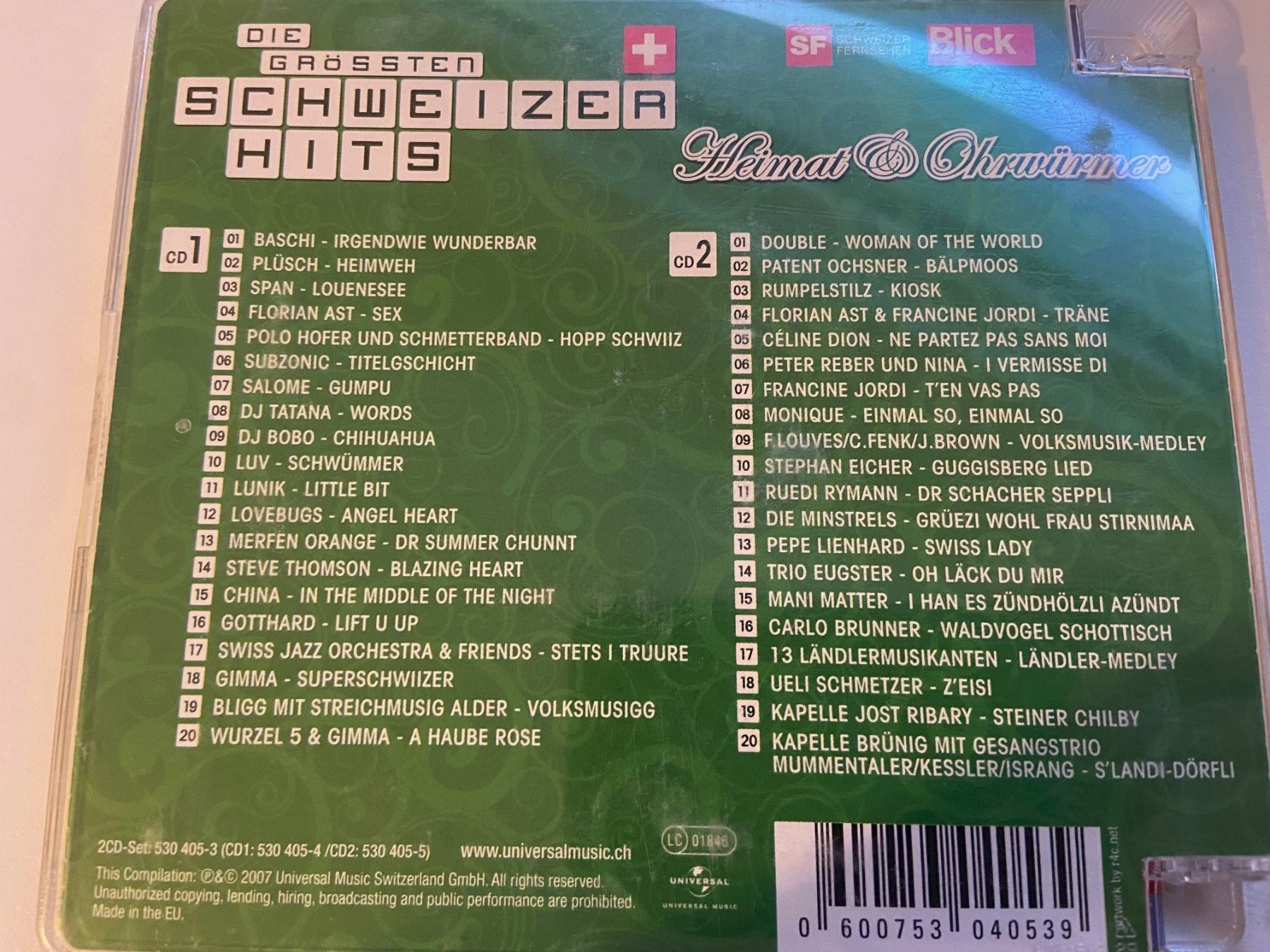 CD: Die grössten Schweizer Hits Heimat und Ohrwürmer – Usato da Langnau am Albis venduto da Danig0 1