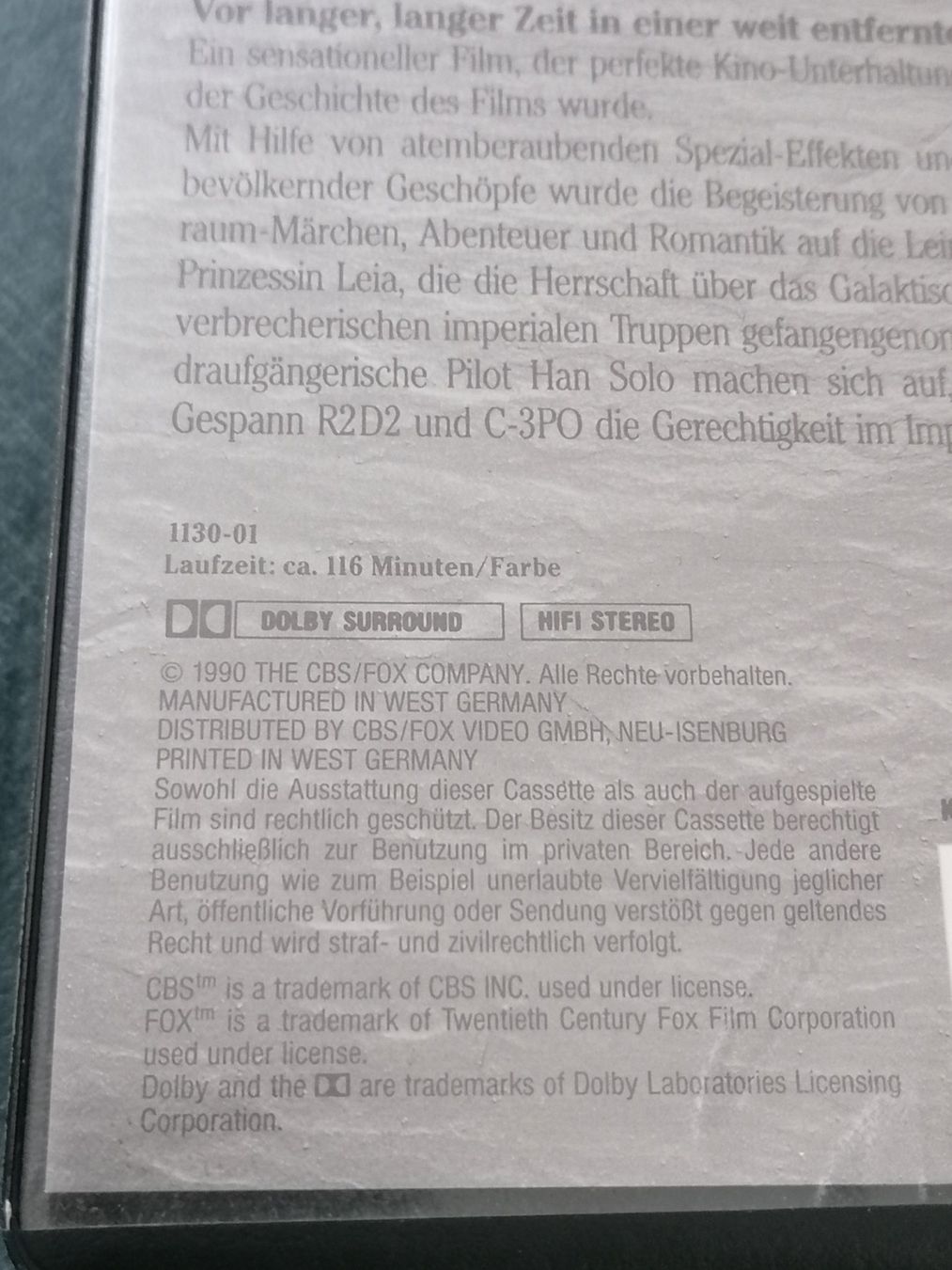 Alle VHS: VHS Krieg der Sterne - Silver Screen Collection – Gebraucht aus Basel von vintagecollector 1