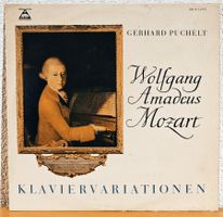 Antike Langspielplatte von Wolfgang Amadeus Mozart • 1961