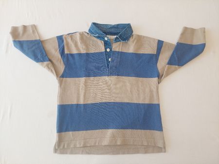 Bakito Champ Jeanskragen Poloshirt Gr. 116/122 (7/8 Ärmel)