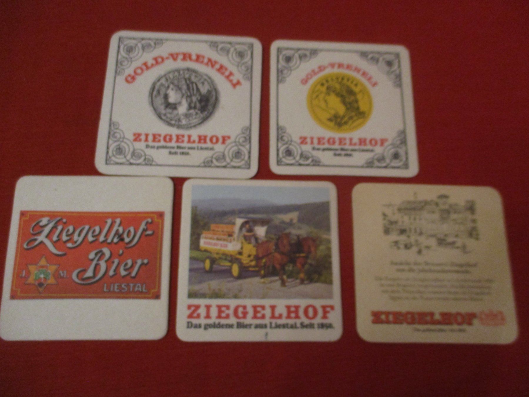 Sottobicchieri: Bierdeckel Ziegelhof Liestal – Usato da Birsfelden venduto da alles-muss-raus