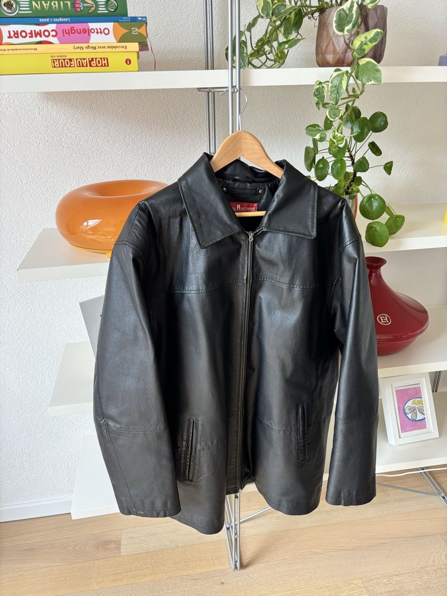 Giacche: Veste en cuir Marcel Battiston, Taille 52 – Usato da vevey venduto da amartign1