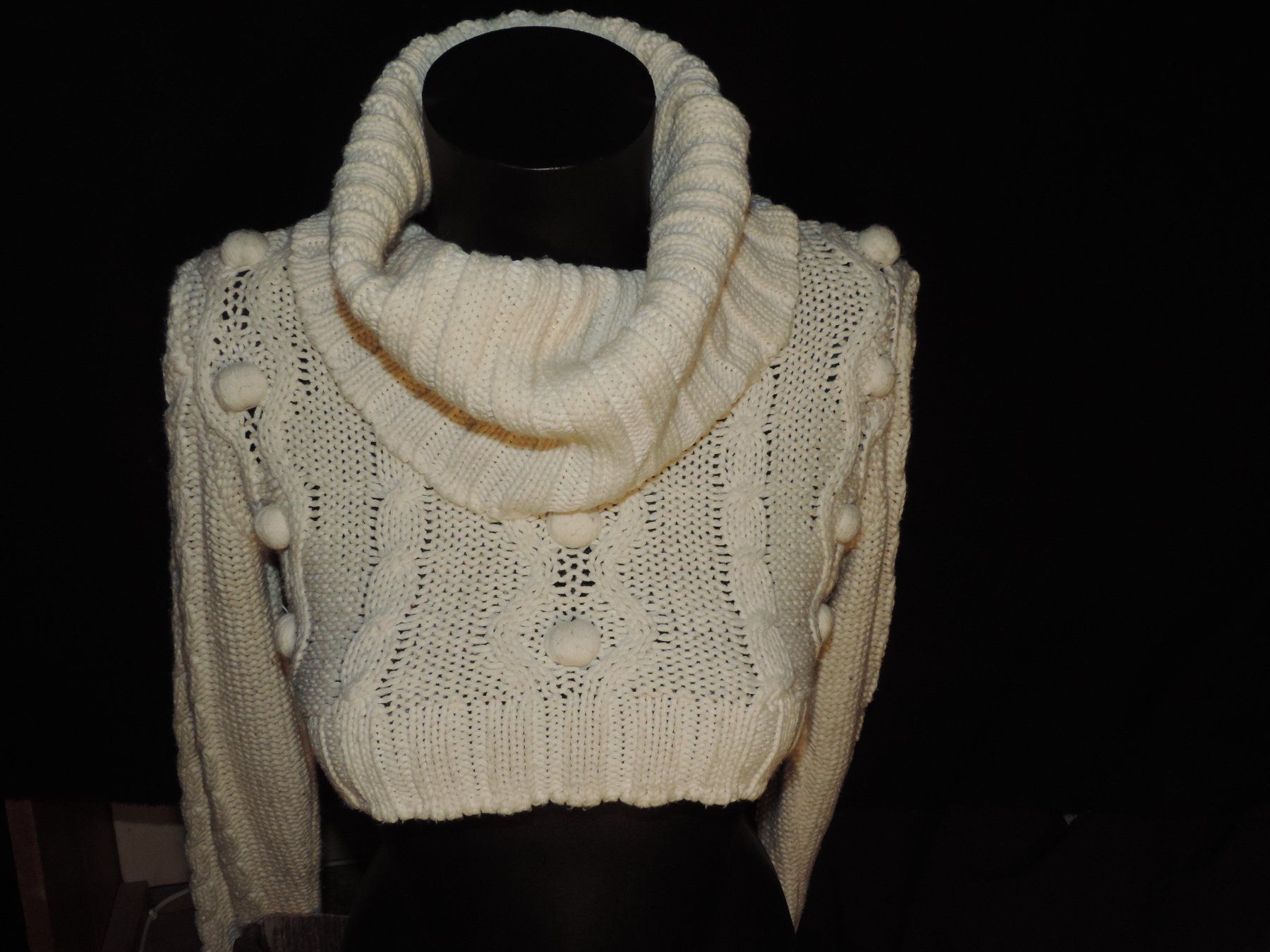 Maglioni & Felpe: pull col roulé en maille blanc – Usato da Genève venduto da Axelle333 1