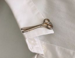 Krawattenklammer im Scherendesign für Schneider/ Coiffeur