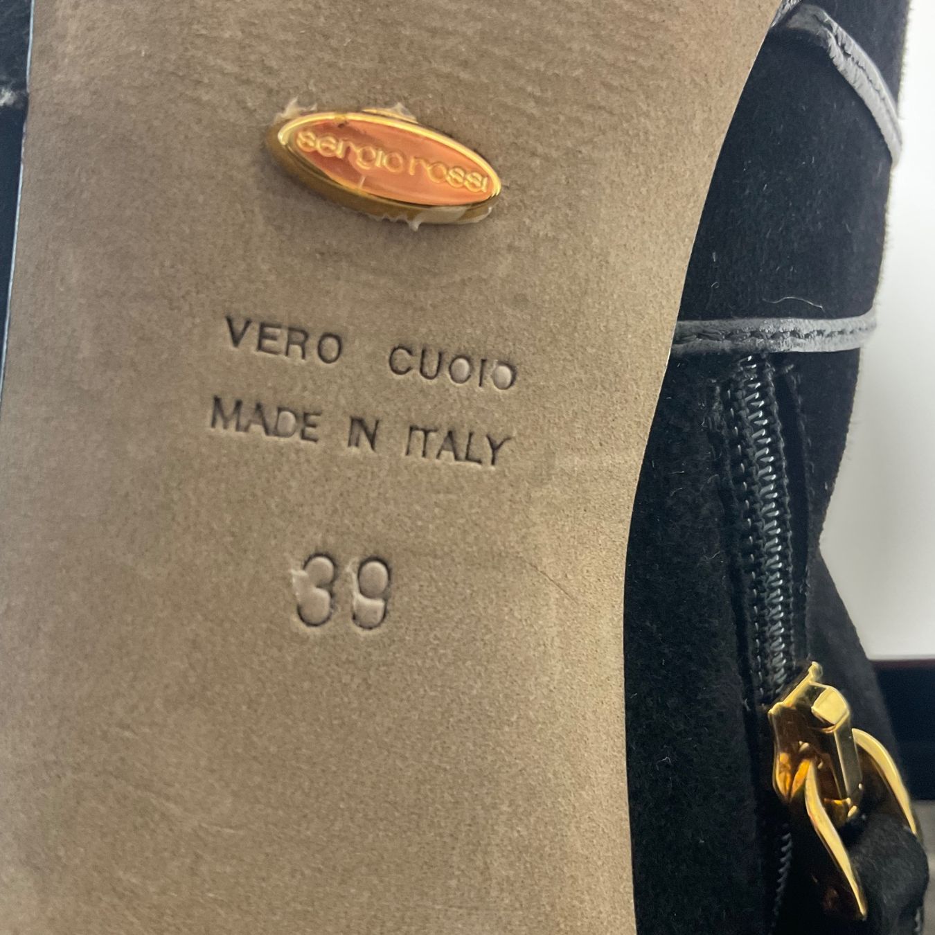Sergio Rossi Scarpe da donna: Sergio Rossi Stiefelette Wildleder/Leder – Usato da Wetzikon ZH venduto da coco8468 4