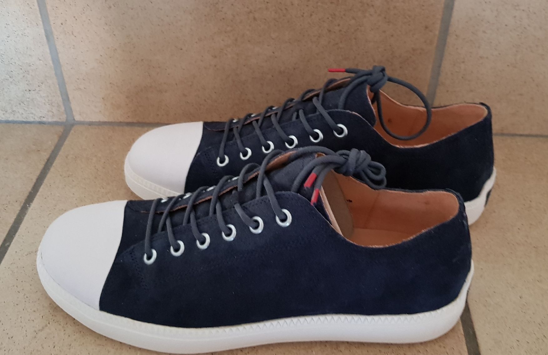 Think Herrenschuhe: THINK Sneaker Turna Leder dunkelblaua Gr 41 – Neu (gemäss Beschreibung) aus Olten von Yen6