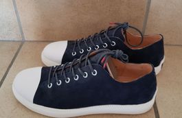THINK Sneaker Turna Leder dunkelblau / Kappe weiss  Gr 41