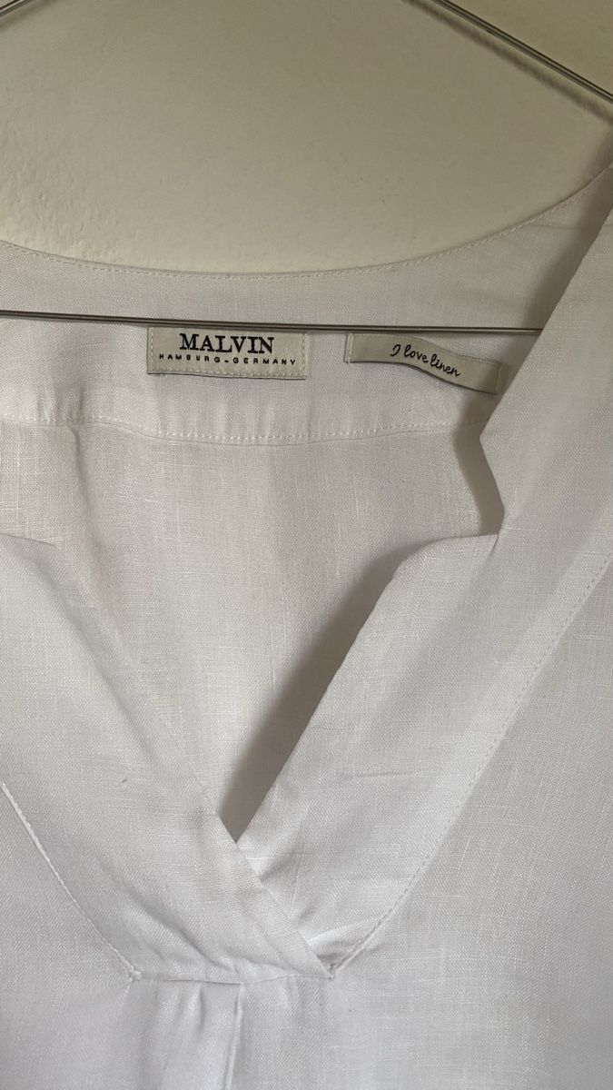 Tuniche: Malvin tolle weisse Leinentunika Gr. 44 – Usato da Pfäffikon SZ venduto da Anita8808 1