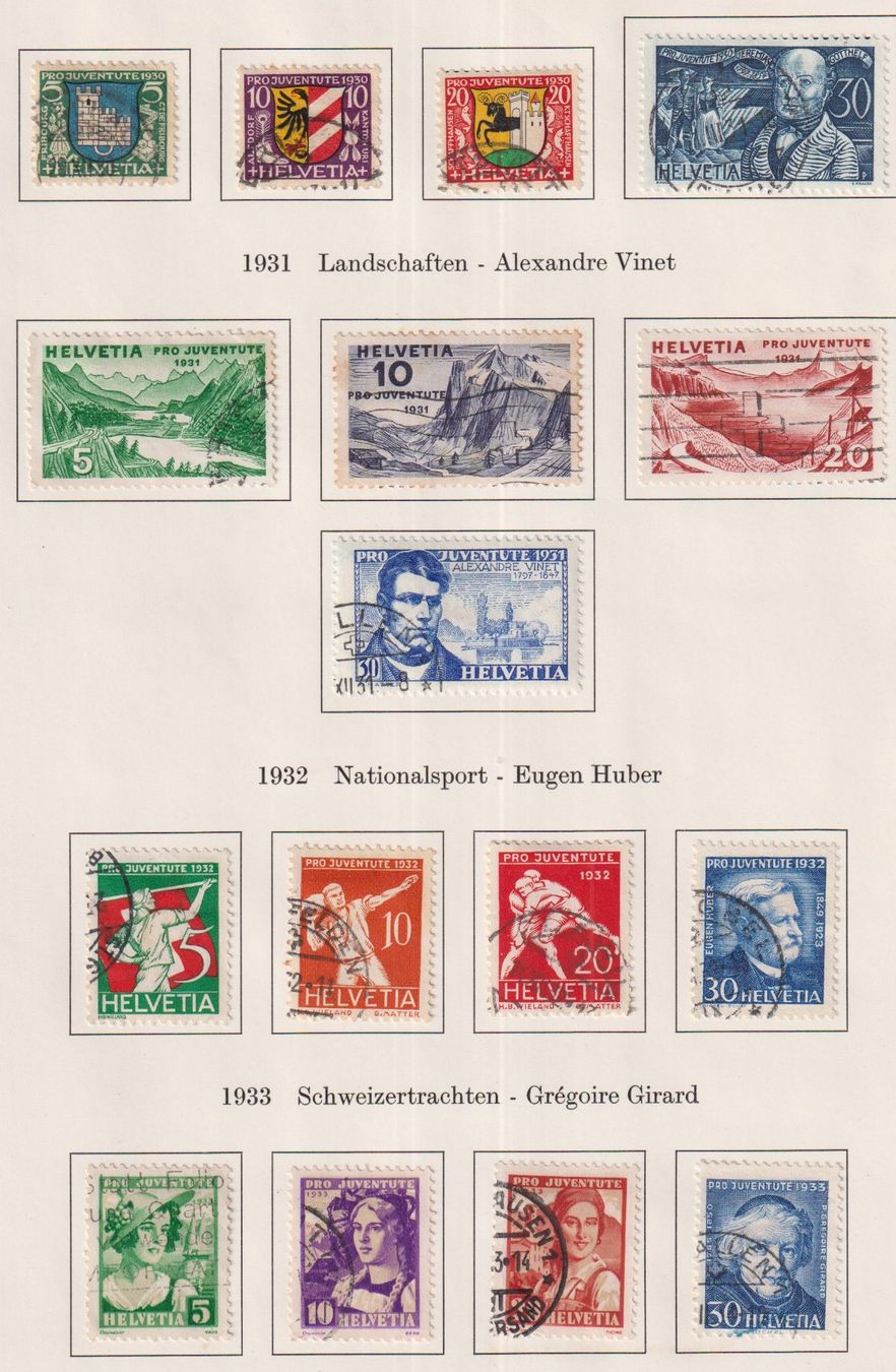 Tutti i francobolli: Pro Juventute 1913 - 1967, sehe Scan – Usato da Claro venduto da Chanty7 3