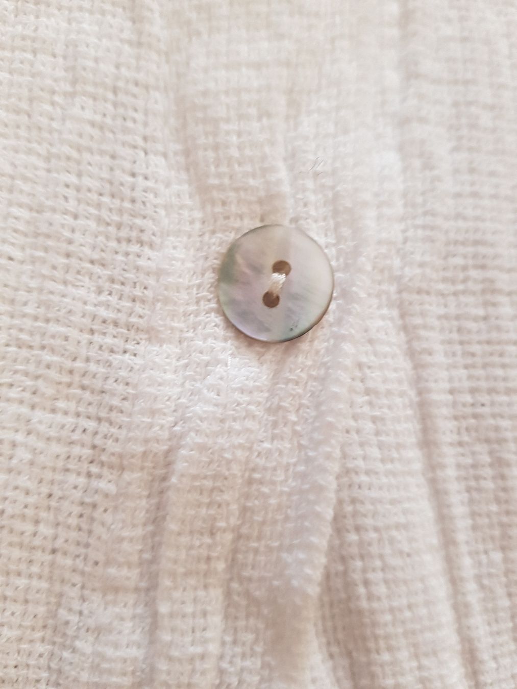Camicette: Blouse Kattard blanc, coton et lin, Taille 40/42. – Nuovo (secondo la descrizione) da Veyrier venduto da sosozizou 2