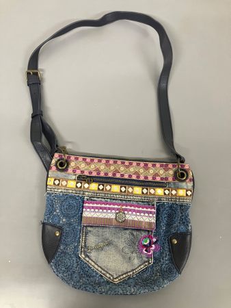 Umhängetasche Desigual Jeans-Optik gebraucht guter Zustand