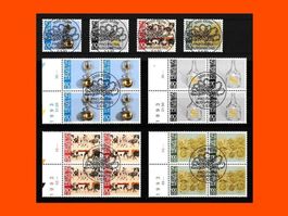 "Pro Patria" Vollstempel-Serie + Viererblöcke (1993 )