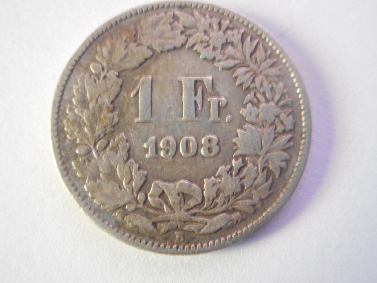 Alle Münzen: 1 Fr. 1908 silber – Gebraucht aus Kriegstetten von pizlad2010