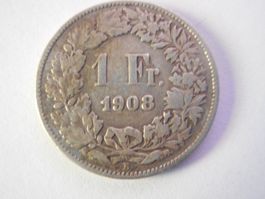 1 Fr. 1908 silber