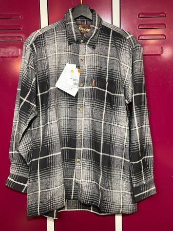 "DS" VINTAGE 90s CANVAS "COOP" CHECKED SHIRT SZ: S Oversize