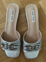 Pantoletten Gr. 40 Silber! NEU!