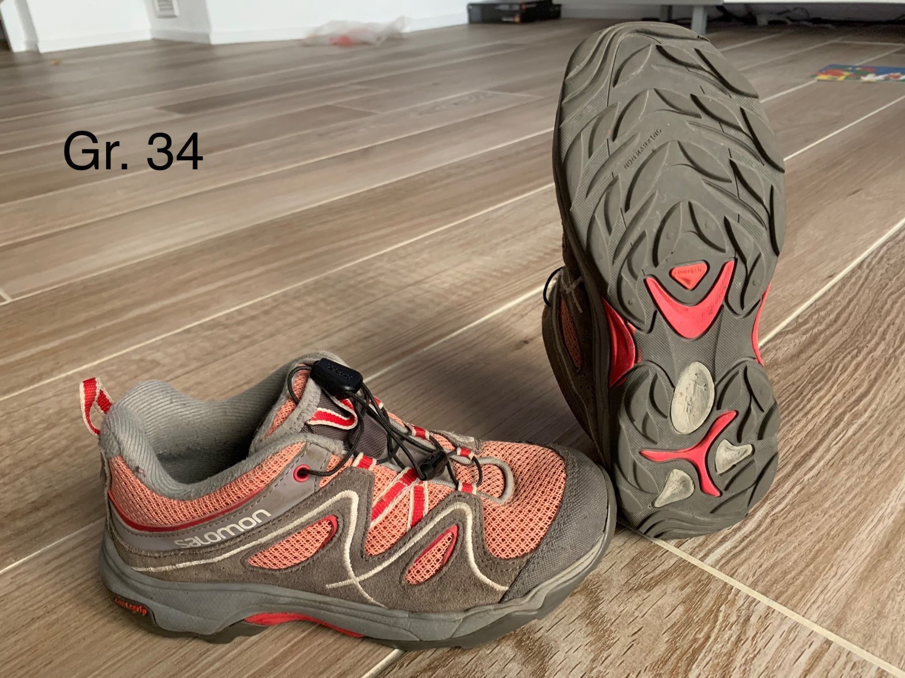 Salomon Scarpe per ragazze: Salomon Trekkingschuhe Gr. 34 rosa-grau – Usato da Rudolfstetten venduto da Joyw