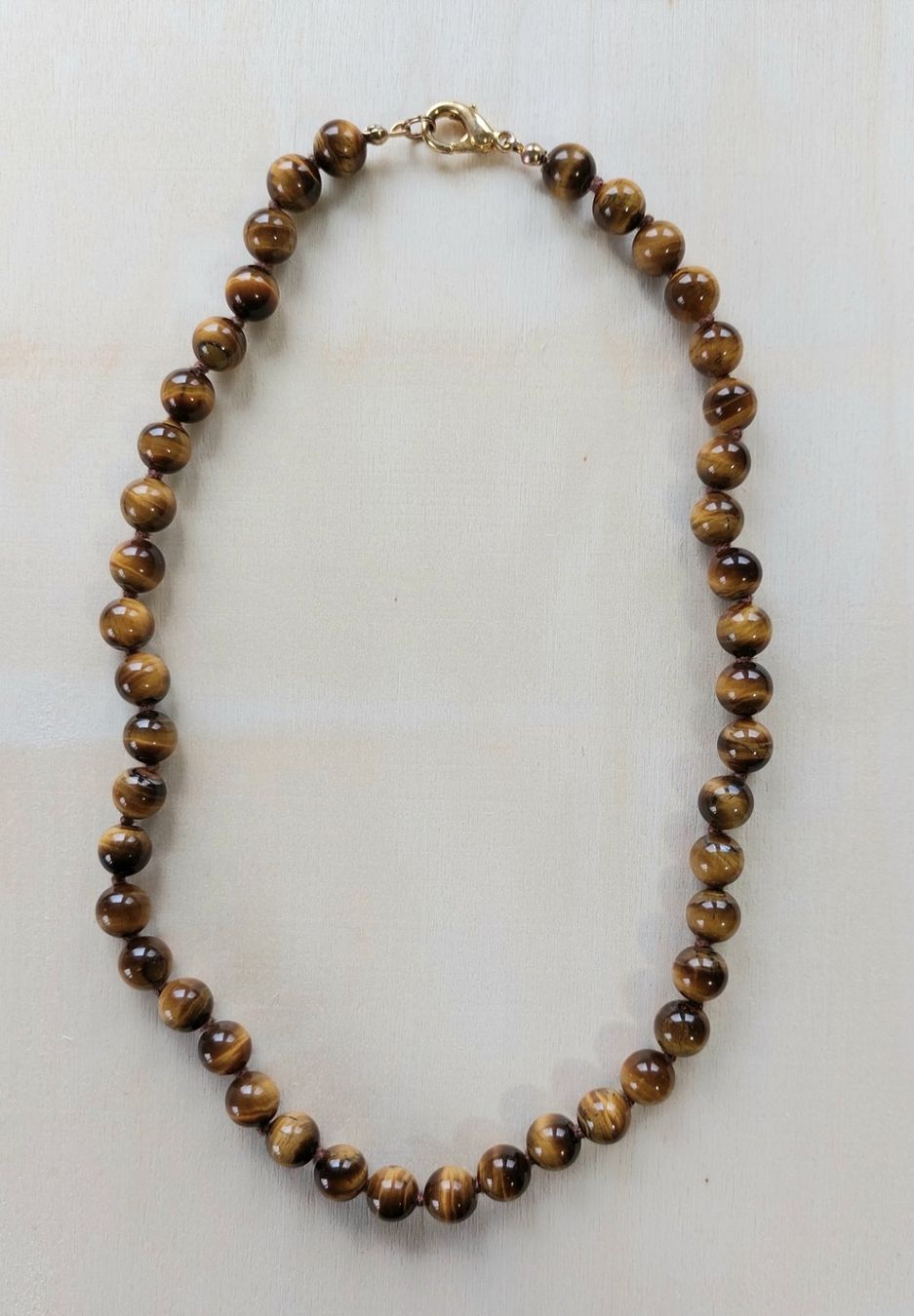 Catenine: Tigerauge Steinkette – Nuovo (secondo la descrizione) da Gais venduto da Bellerina