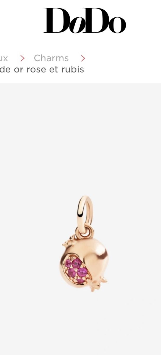 DoDo Anhänger: Charm Dodo grenade – Neu und originalverpackt aus Morges von mewita