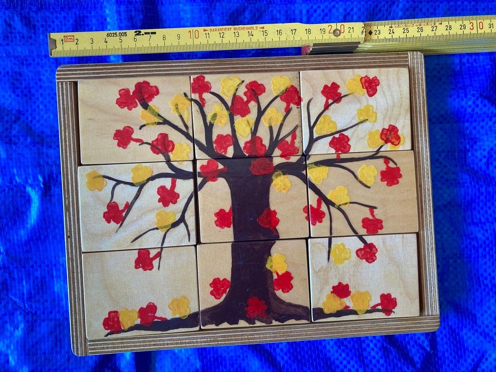 Giochi: Puzzle en bois réversible,auto-correctif, 9 blocs – Usato da Prilly venduto da widmeli 6