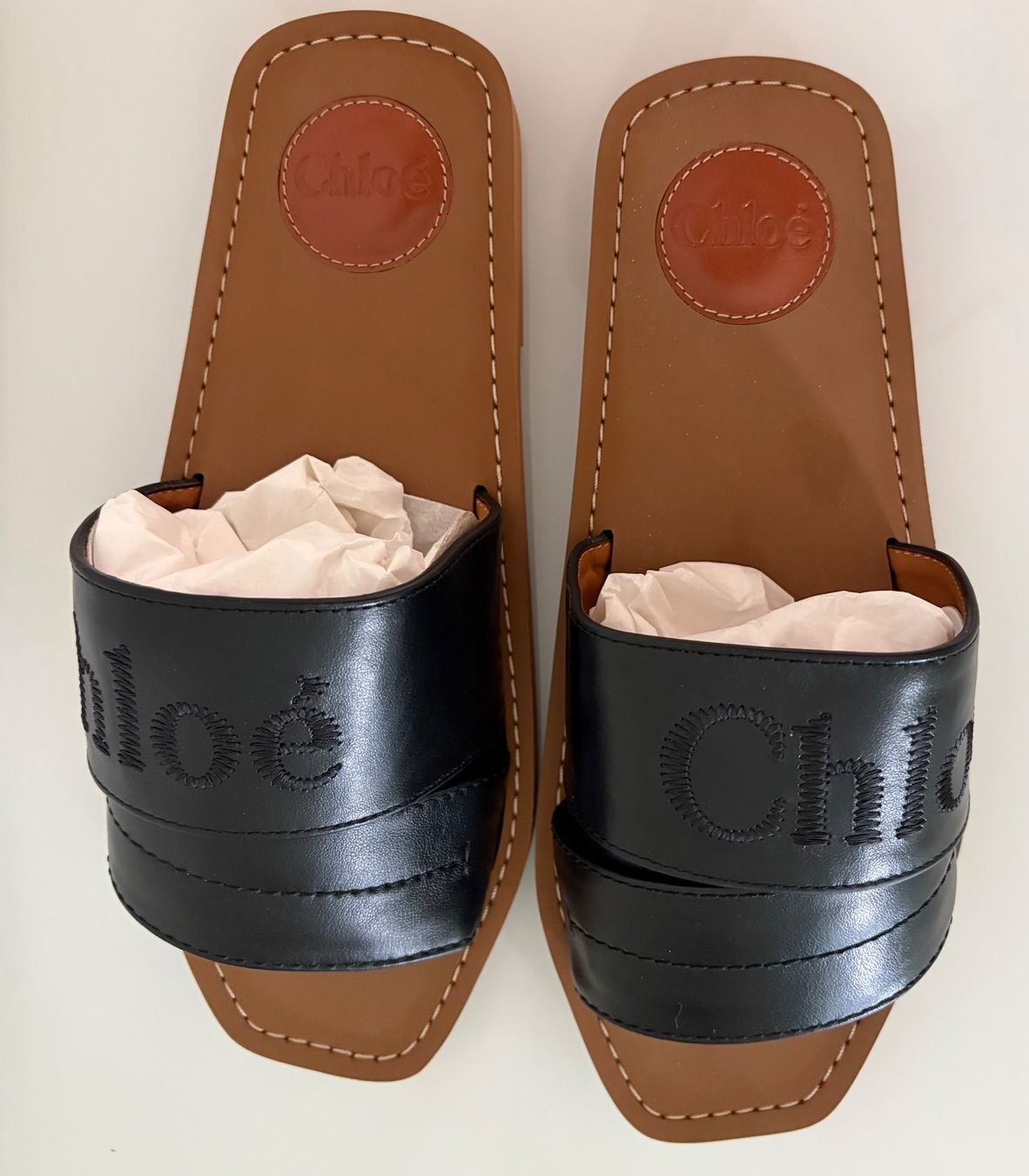 Chloé Damenschuhe: Chloé Woody Sandalen Gr. 38 – Neu und originalverpackt aus Benken ZH von Teessino 1