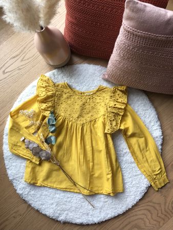 Süsse ZARA Kids Bluse, Gr. 128, Gelb
