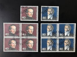 CH1980 Europa bloc 4 obli 1er jour + timbres isolés obli (1)