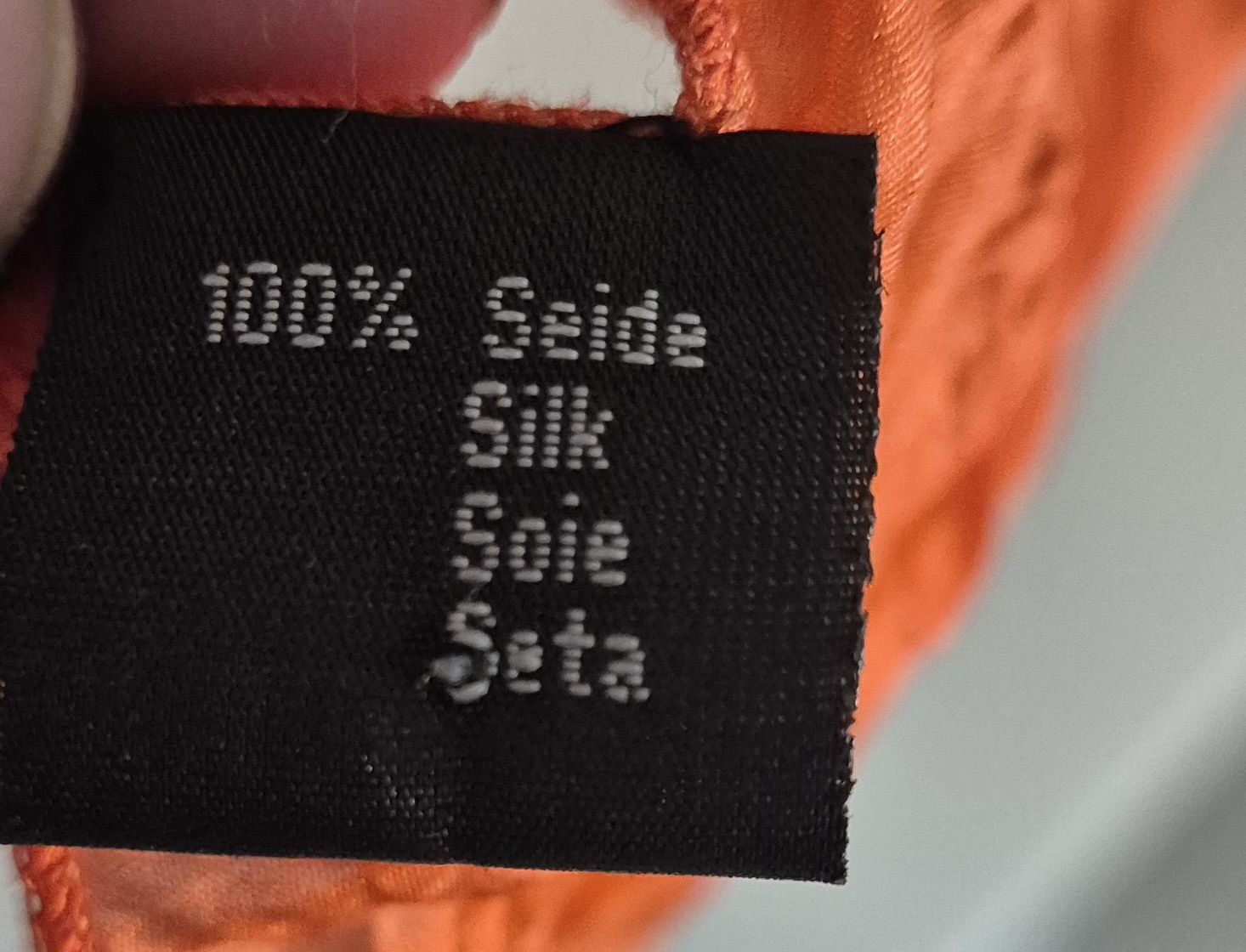 Codello Foulard & Sciarpe: Codello Seidenschal, Orange/Weiss, wie Neu! – Usato da Neuhausen venduto da gud_sx99 2