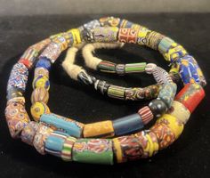 Rang Anciennes Millefiore Trade Beads Murano Multicolore