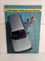 Brochure Catalogue Peugeot 505 1985 break et familial GL/GR/