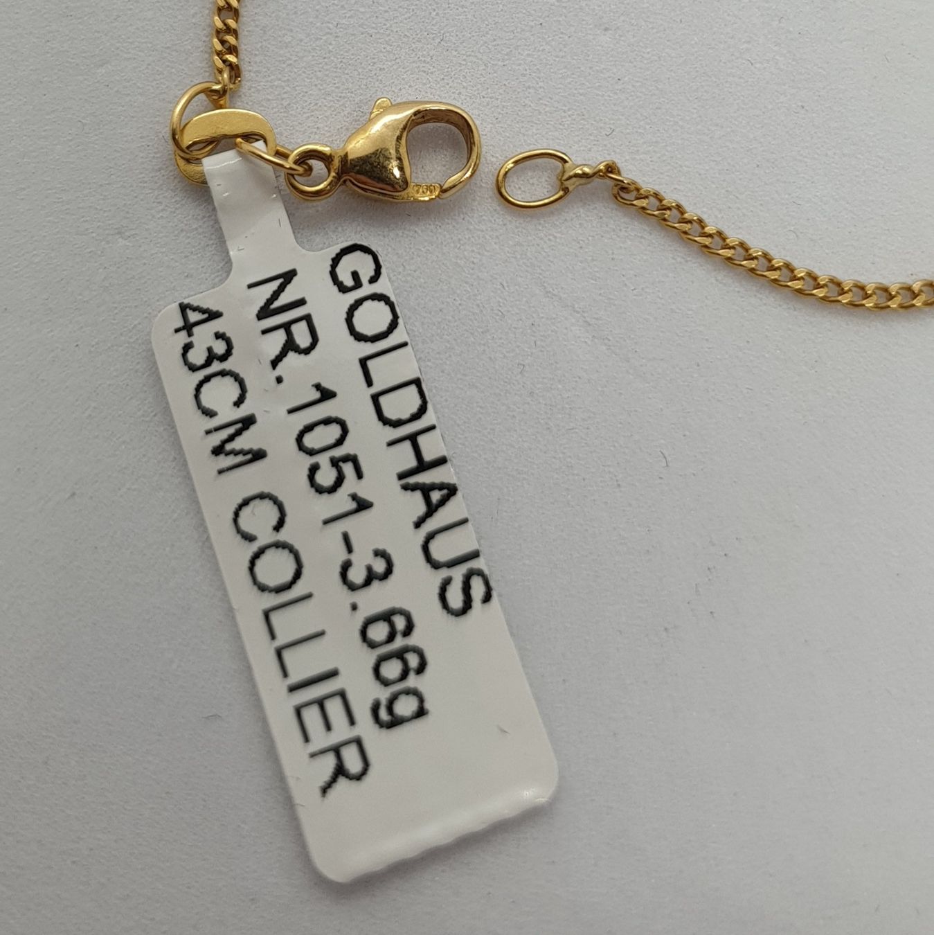 Ketten: Echt 18K Gold - Kette mit Brilliant – Gebraucht aus Luzern von Luzern-Goldhaus 1