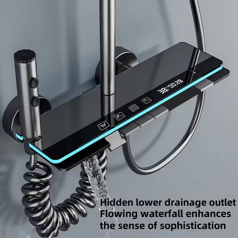 Docce: Luxus LED Duschsystem mit digitalem Duschcontroller ab 1 Fr. – Nuovo (secondo la descrizione) da Zürich venduto da SwissMarket24 1