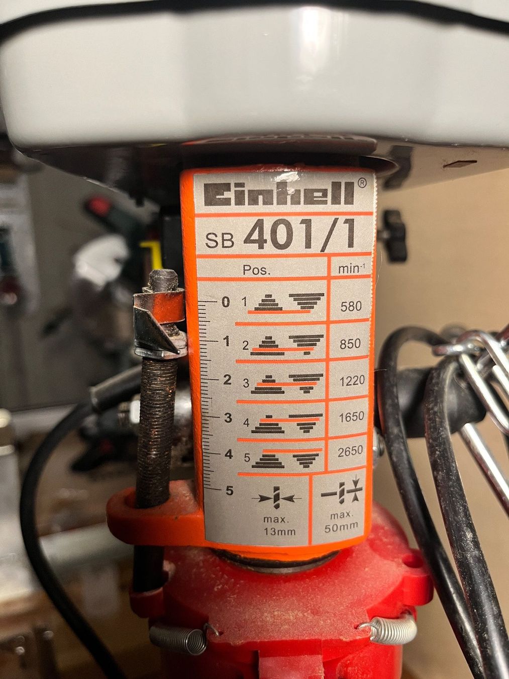 Einhell Trapani: Ständerbohrmaschine Einhell SB 401/1 – Usato da Seengen venduto da Boerni64 3
