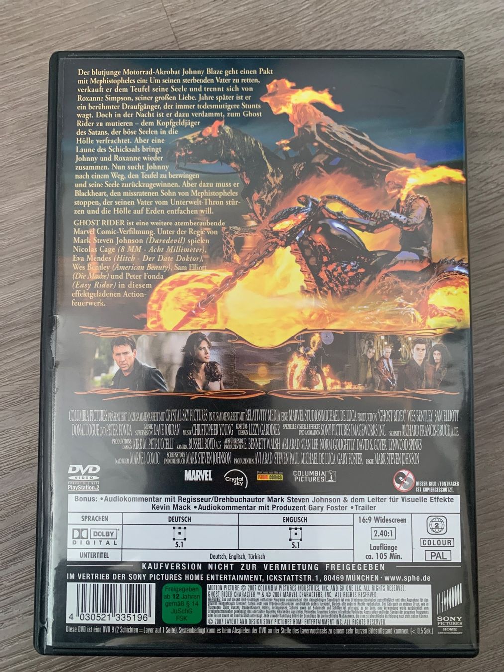 Tutti i DVDs: DVD Ghost Rider – Usato da Sempach venduto da Nimsaj5 1