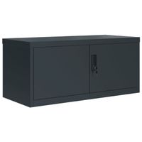 Aktenschrank Anthrazit 90x40x40 cm Stahl (vidaXL)