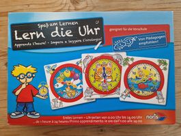 Noris Lernspiel Lern die Uhr Spiel für Kinder 4-6 Jahre
