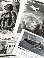 SABENA - 4 alte Werbungen / Anciennes réclames 1947/52