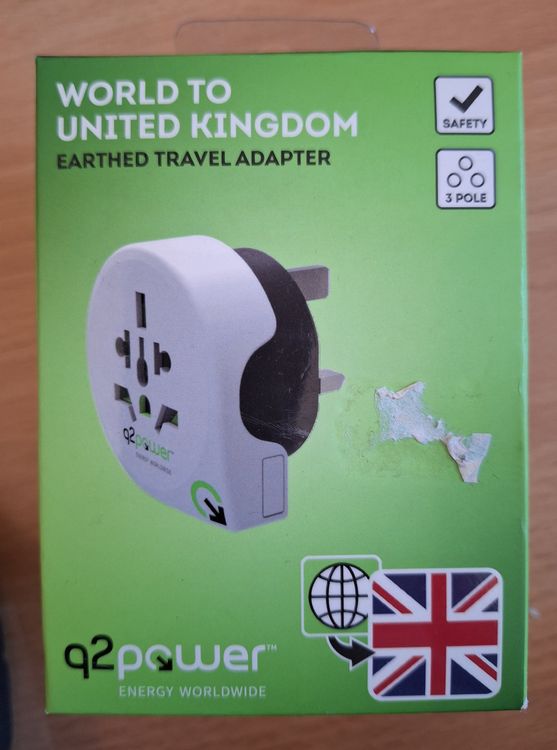 United Kingdom to Word Adapter Reiseadapter (Neu und originalverpackt ...