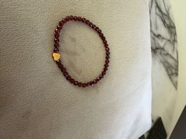 Red garnet bracelet 4mm