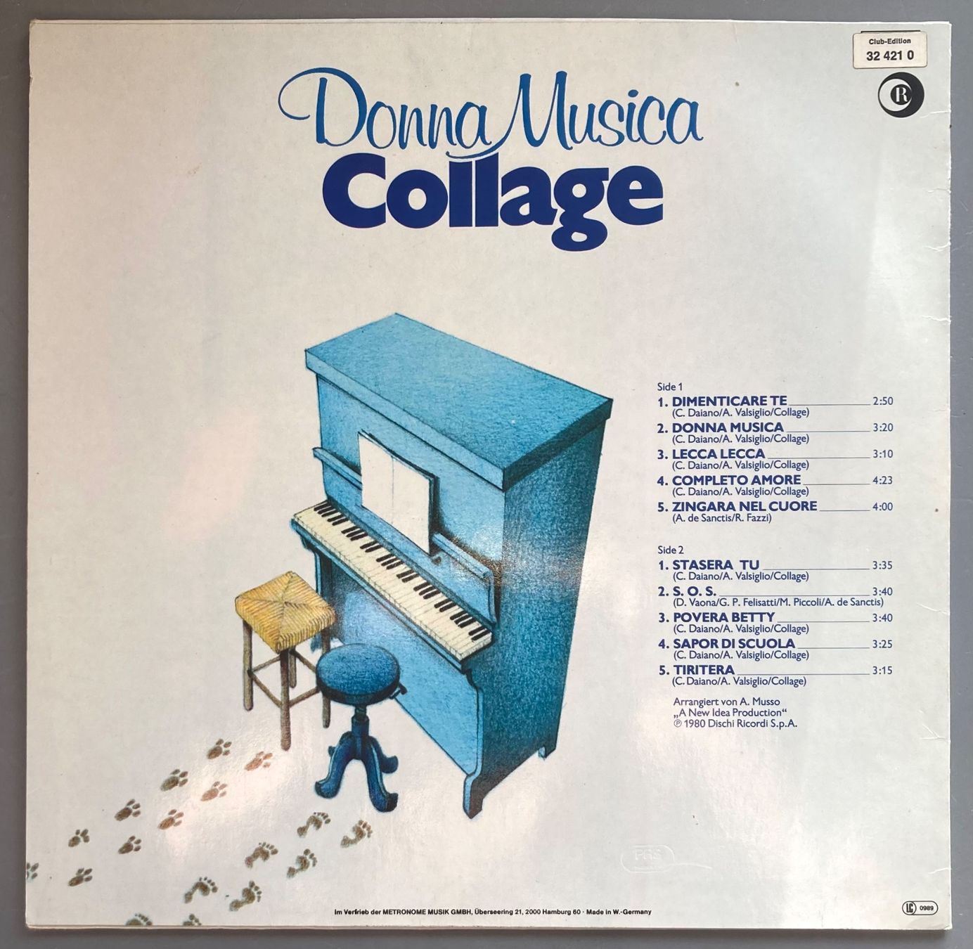Dischi in vinile: COLLAGE - DONNA MUSICA – Usato da Poliez-Pittet venduto da Newtown-Records 1