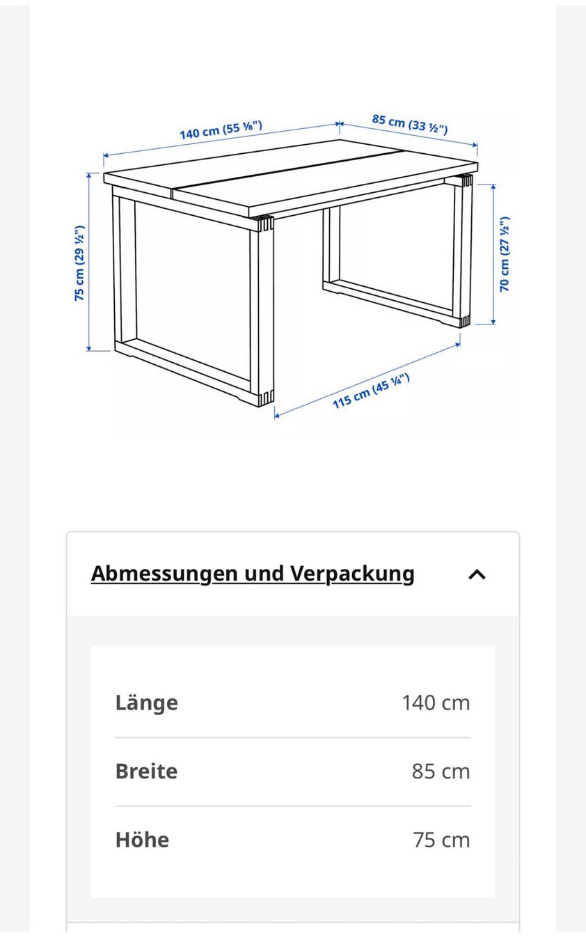 Ikea Tables: Holztisch, Eichenfurnier braun – D'occasion à Roveredo GR par Free-spirited 4