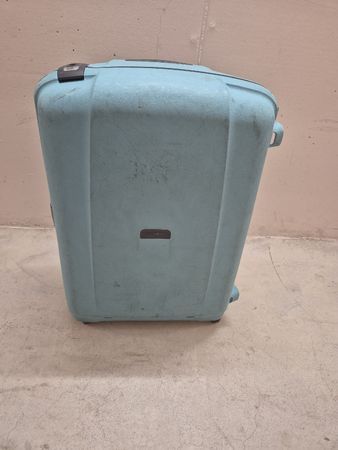 Samsonite Koffer Hartschale hellblau gebrauchter Zustand