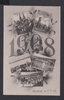 Neuchatel NE   :   Neujahrs-Ansichtskarte 5-Bilder von 1908