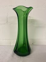Elegante grüne Glasvase - Italien Design, Top!